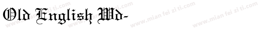 Old English Wd字体转换